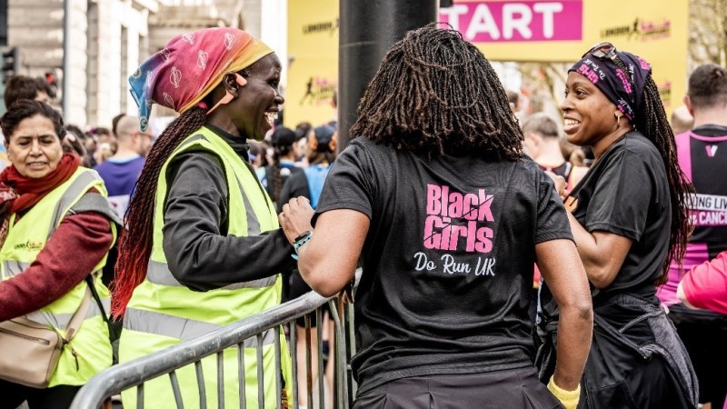An image of Black Girls Do Run members at LLHM