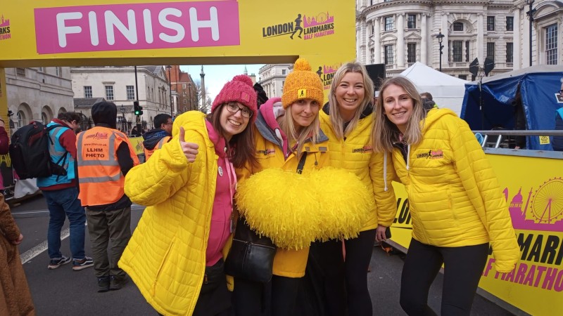 LLHM Staff at LLHM finish line