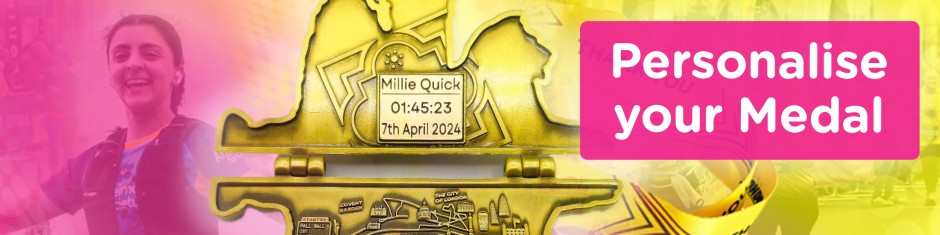 Lady smiling next to LLHM medal