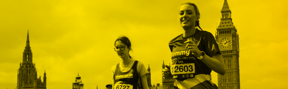 Tommy's runner in front of Big Ben