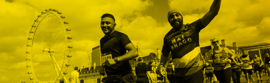 Runners across Westminster Bridge