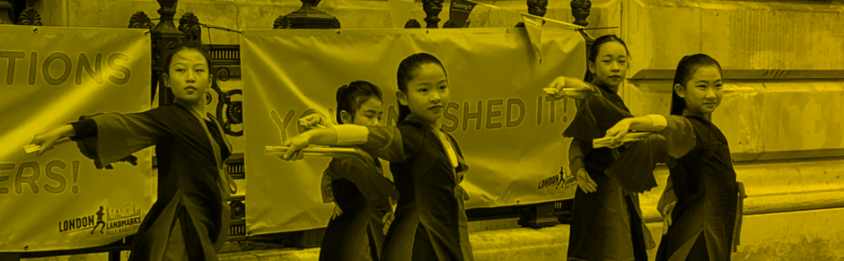 Young dancers performing